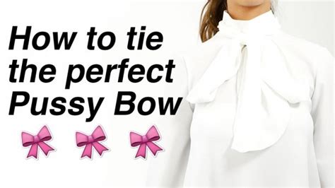 how to tie the perfect pussy bow best diagram collection