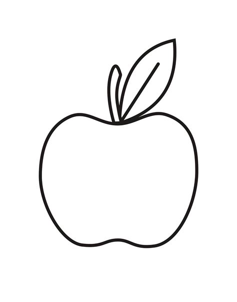 apple coloring pages    print
