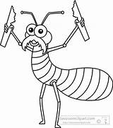 Termite Clipart Termites Drawing Cartoon Outline Chewing Wood Clipartpanda Animals Cliparts Animated Paintingvalley Library Collection sketch template