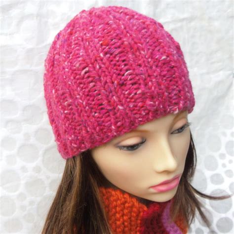 quick knit beanie knitting patterns easy knit womens chunky wool hat