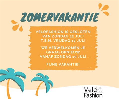 zomervakantie  velofashion