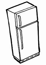 Nevera Koelkast Diepvriezer Refrigerator Congelador Pages I2clipart Schoolplaten sketch template