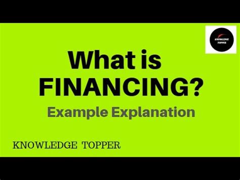 financing   financing define financing financing definition