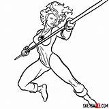 Cheetara Thundercats Draw Step Sketchok Drawing Easy Superheroes Comics Movies sketch template