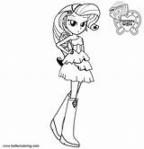 Coloring Pony Rarity Pages Little Equestria Girls Printable Kids Brilliant Albanysinsanity sketch template