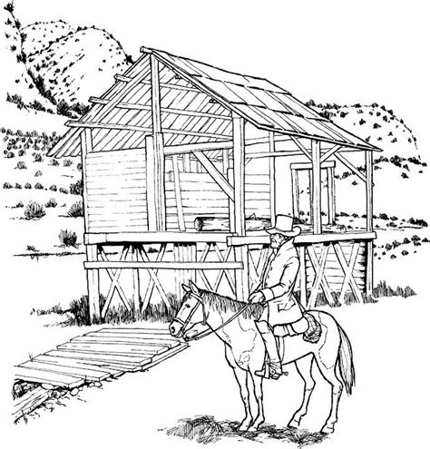 detailed scenery colouring pages