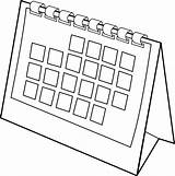 Clip Cartoon Calendario sketch template