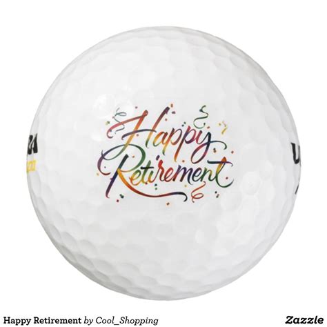 happy retirement golf balls zazzlecom retirement golf balls happy retirement golf ball