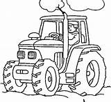 Tractor Farmer Traktor Tractors Everfreecoloring Onlycoloringpages Colornimbus sketch template