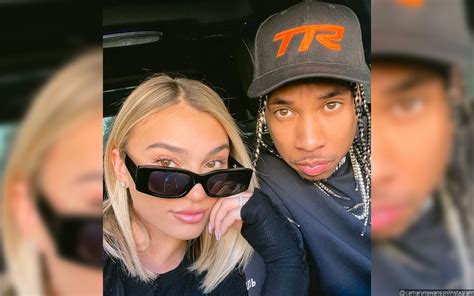 tyga s new girlfriend sparks engagement rumors with her diamond ring