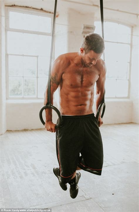 Man Candy Hollyoaks Jamie Lomas Works Up A Sweat In Sexy