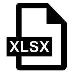 xlsx format svg png icon    onlinewebfontscom