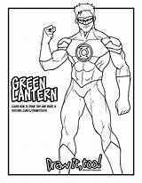 Lantern Green Comic Coloring Draw Version Too Drawittoo Tutorial Permitted Users Note Personal Please Use sketch template