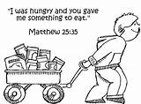Hungry Feed Coloring Least 25 These Matthew Feeding Bible Kids Eat Helping Unto When Others Did Food Lord Partner Righteous sketch template