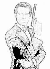 Bond James Coloring Pages Part Pierce Filminspector Actors Remington Steele His Brosnan Contract Reason sketch template