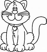 Cat Coloring Want Wecoloringpage sketch template