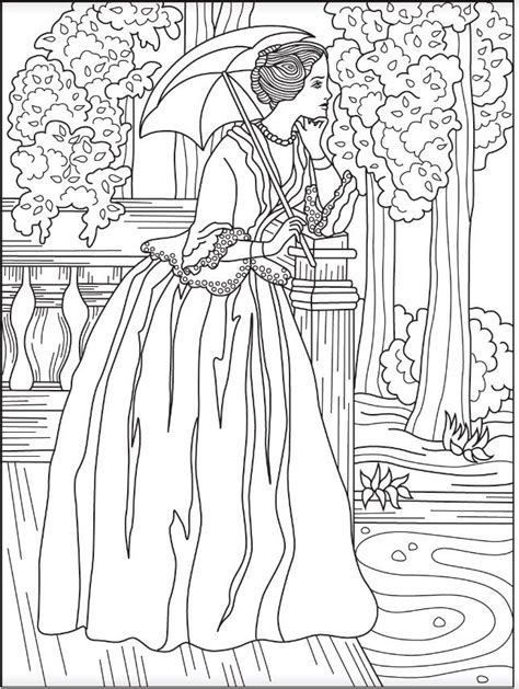 victorian coloring pages  getdrawings