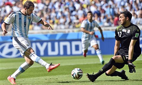 argentina   iran world cup  group  match report football
