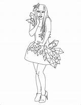 Gaga Lady Coloring Pages Drawings Line Drawing Color Choose Board Woman Outline sketch template