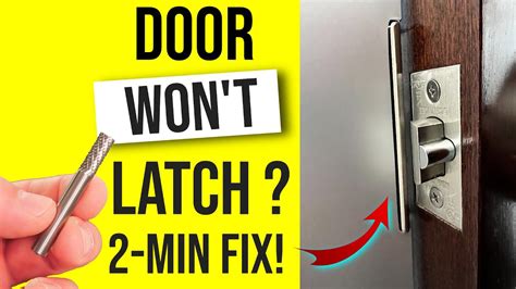 door wont latch shut  min fix door wont shut youtube