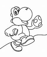 Mario Yoshi Coloringme Colouring sketch template