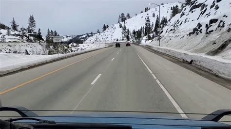 eastbound i 80 over donner pass not as much snow as usual should i