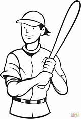 Coloring Baseball Pages Adults Print Batting Stance Player Printable Playing Color Drawing Getcolorings Batter Sports sketch template