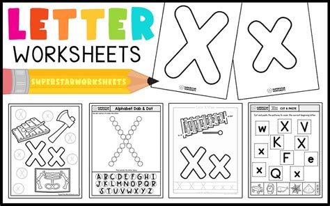 letter x worksheets superstar worksheets