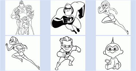 incredibles coloring book coloring pages