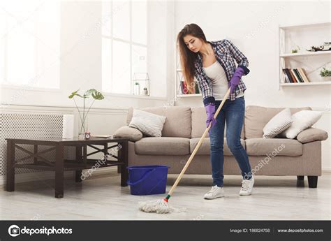 woman cleaning telegraph