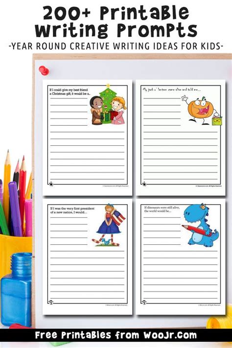 printable writing prompts  kids woo jr kids activities