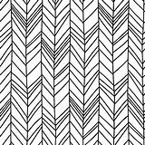 Pattern Seamless Herringbone Drawn Chevron Drawing Hand Vector Background Fabric Childish Style Transparent Plan Abstract sketch template