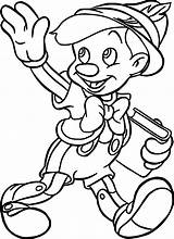 Pinocchio Coloring School Pages Wecoloringpage Disney sketch template