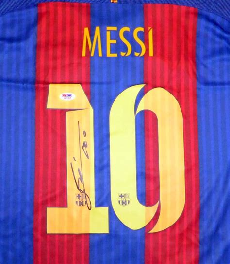 Lot Detail Lionel Messi Signed Fc Barcelona Fifa 2015 Soccer Jersey