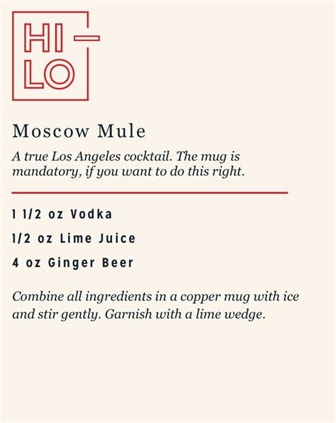 moscow mule recipe card besto blog