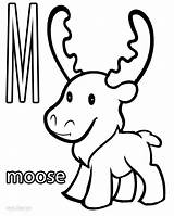 Moose Coloring Pages Bull Printable Kids Elk Color Cool2bkids Print Getcolorings sketch template