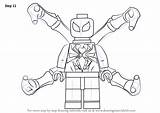 Lego Spider Iron Coloring Draw Pages Drawing Step Spiderman Man Easy Sketch Color Drawingtutorials101 Tutorials Template Print sketch template