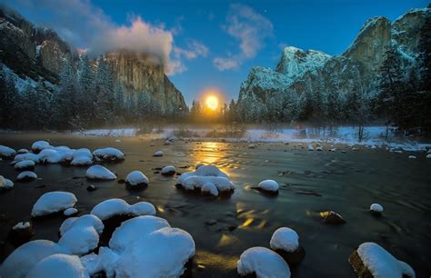 banco de imagenes gratis rio en invierno paisajes nevados winter time