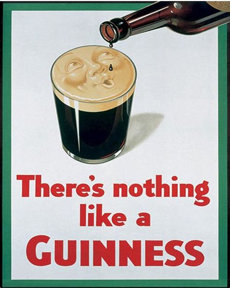 There Is Nothing Like Guinness Retro Vintage Beer Propaganda Posters