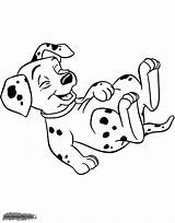 Puppy Coloring Pages Dalmatians Laughing Disneyclips Disney Funstuff sketch template