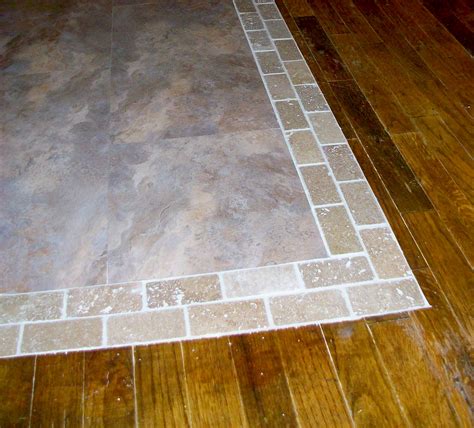 homesteading wife wood floor  tile transition