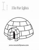 Igloo Coloring Print Letter Pages Choose Board sketch template