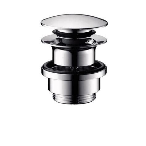hansgrohe chrome universal decorative sink drain   sink drains stoppers department