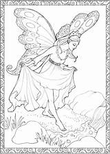Coloring Pages Enchanted Fairy Fairies Adult Forest Printable Adults Books Sheets Print Colouring Book Butterfly Elfen Para Fadas Mandala Color sketch template