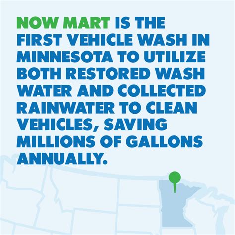 mart    vehicle wash  minnesota  utilize  restored wash water