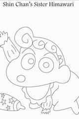 Shin Chan Pages Coloring Colouring Popular sketch template