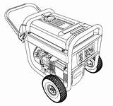 Generator Drawing Portable Getdrawings Manual sketch template