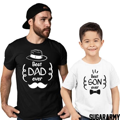 best dad ever best son ever matching dad son t shirts