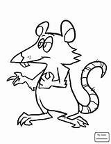 Rat Pages Coloring Getcolorings Color sketch template