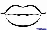 Lips Mouth Drawing Draw Easy Cartoon Kids Simple Step Clipart Lipstick Lip Sketch People Clipartmag Clipartbest sketch template